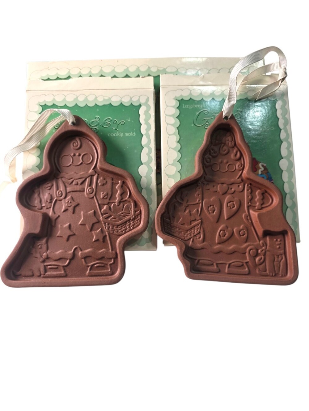 Longaberger Roger and Ginger Holiday Cookie Molds